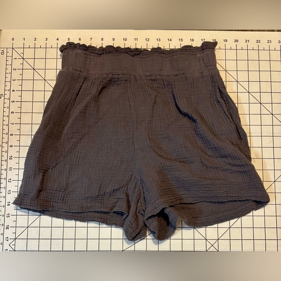 NWT Monrow Women’s Size Small Flowy Vintage Black Lounge Shorts - Picture 1 of 7